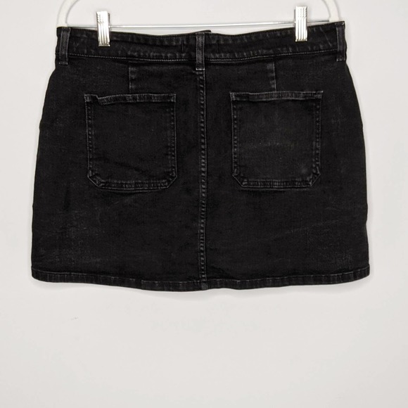 MADEWELL • Black Denim Utility Zip Skirt Sz 32 - Picture 7 of 7
